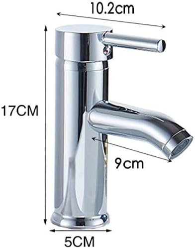 Robinet de salle de bain cascade mitigeur d'évier chromé courbe et incliné