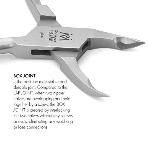 Ingrown Toenail Nippers In Leather Case – Professional Pedicure Tools – Podiatry Corner Cutters, Ethically Made In Solingen Germany With Finox Surgical Stainless Steel, By Germanikure – P184 #TOP6