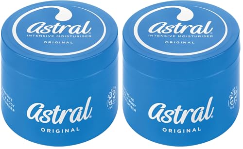 Image of ASTRAl Face & Body Intensive Moisturiser Cream, with glycerin and petrolatum, 500ml (Pack of 2)