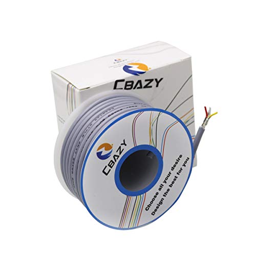 Cbazy™ 2547 26 Awg Control Cable Copper Wire Shielded Audio Cable Headphone Cable Signal Line 3-Core 6 Meter Grey #TOP6