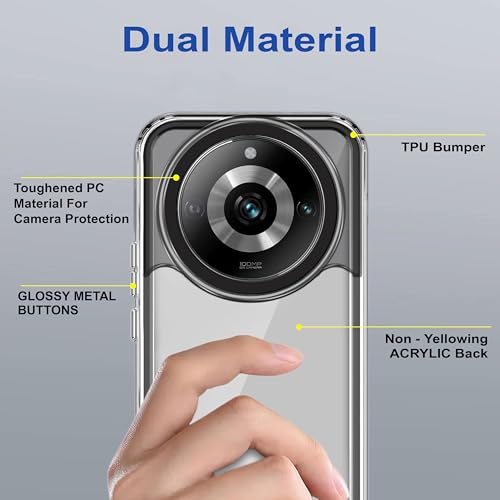 Image of amazon basics Back Case Cover for Realme Narzo 60 Pro 5G (TPU + PC Translucent Black)