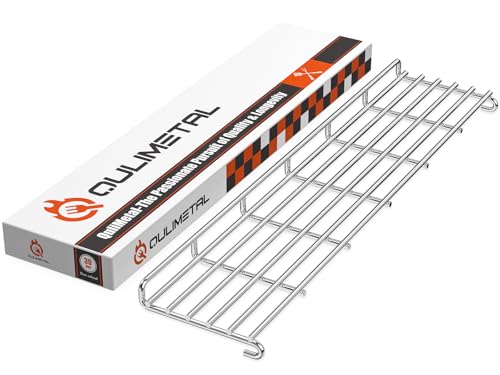 QuliMetal Stainless Steel Grill Warming Rack for Weber Genesis II 300 Series Gas Grills, Genesis II E-310, II E-315, II E-330, II E-335, II S-310, II S-335 Series, Replacement Parts for Weber 66044