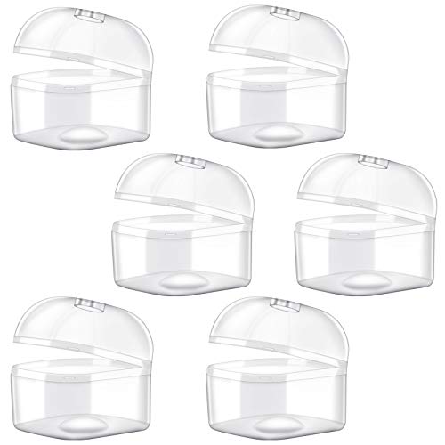 Image of Zhovee 6 Pack Clear Pacifier Case, Universal Pacifier Holder, Pacifier Holder Case, Pacifier Storage Box, Pacifier Holder Dustproof Storage for Home and Travel
