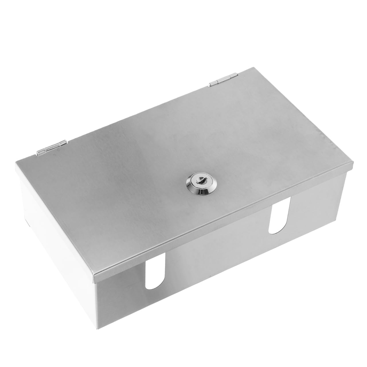 LALAFINA Caja de cubierta de toma de corriente eléctrica para exteriores, impermeable, resistente a la intemperie, con ventana transparente para seguridad en el garaje y el hogar