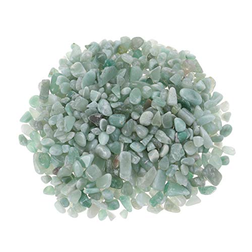 CIYODO 100g Polished Aventurine Stones Fish Tank Decorations Natural Gravel for Aquarium
