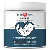 L-Lysine Supplement for Cats 4oz/120g - Cat Supplement for Sneezing and Runny Nose, Cat Immune Suppo