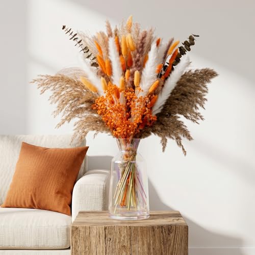 Ramo de flores secas pampas 130 piezas mezcla natural miniatura 2