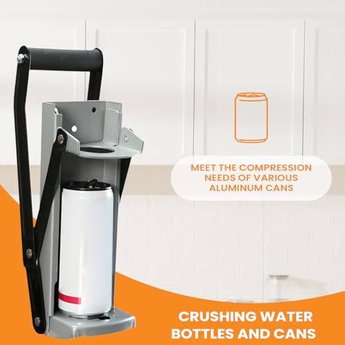 Compacteur de canettes en métal durable avec décapsuleur intégré pour bar - 4
