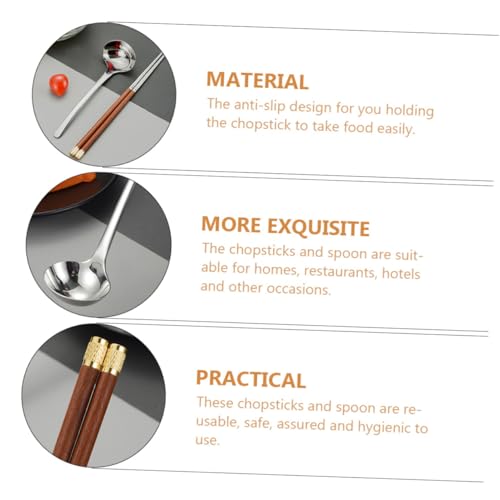 Cubiertos de acero inoxidable de alta resistencia con cucharón de diseño para cocina 8