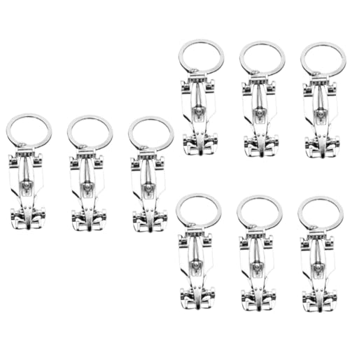 Porte-clés pendentif voiture en argent pour garçons et conducteurs