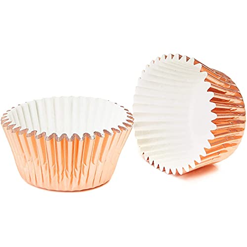 Rose Gold Cupcake Liners, Foil Baking Cups (1.96 X 1.28 In, 350 Pack) #TOP3