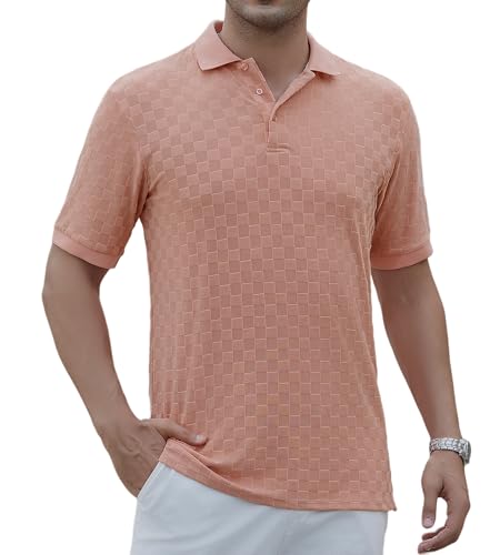 Alex Vando Mens Polo Shirts Short Sleeve Regular Fit Fashion Designed Shirt