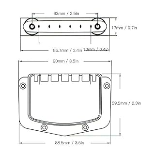 Cordier guitare pont, couverture de pont cordier, avec vis léger pour les amateurs d’instruments de guitare électrique… - Les Beatles, Paul McCartney, John Lennon, RIngo Starr, George Harrison Cordier guitare pont, couverture de pont cordier, avec vis léger pour les amateurs d'instruments de guitare électrique… – Image 5
