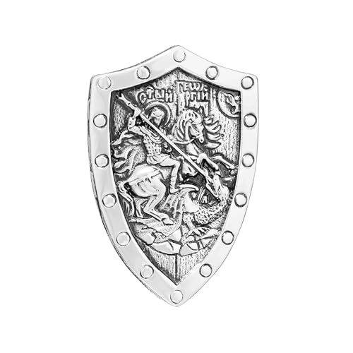 Pendentif Saint George argent 925 icône médaille bijoux chrétiens hommes femmes