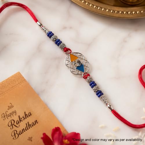 Image of Coloressence Rakhi for Brother, Raksha Bandhan, Multicolor, 1pc (Design and Color may vary as per availability)