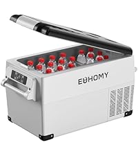 Amazon.co.jp: EUHOMY 車載冷蔵庫 35L 大容量 ポータブル冷蔵庫 2室
