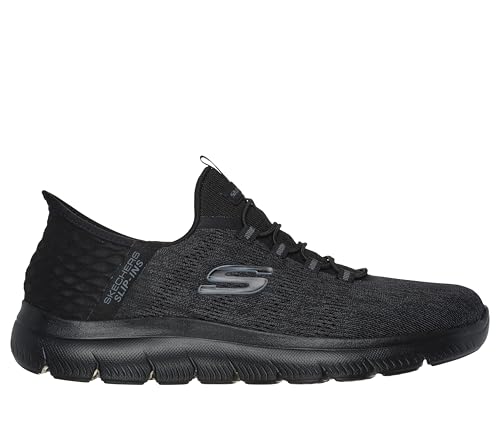 Skechers Herren Summits Key Pace Slip-InTurnschuhe, Black Mesh, 45.5 EU – Ansicht 6