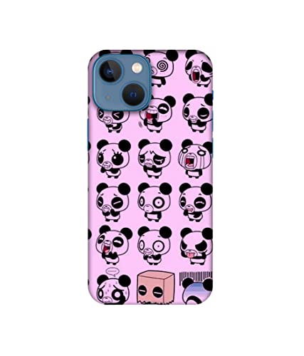 Image of Amazon Brand - Solimo Designer Panda Experation 3D Printed Hard Back Case Mobile Cover for Apple iPhone 13 Mini (Plastic Multicolor)