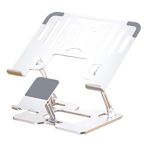 Soporte de refrigeración para laptop ergonómico con doble base para portátiles de 17 pulgadas