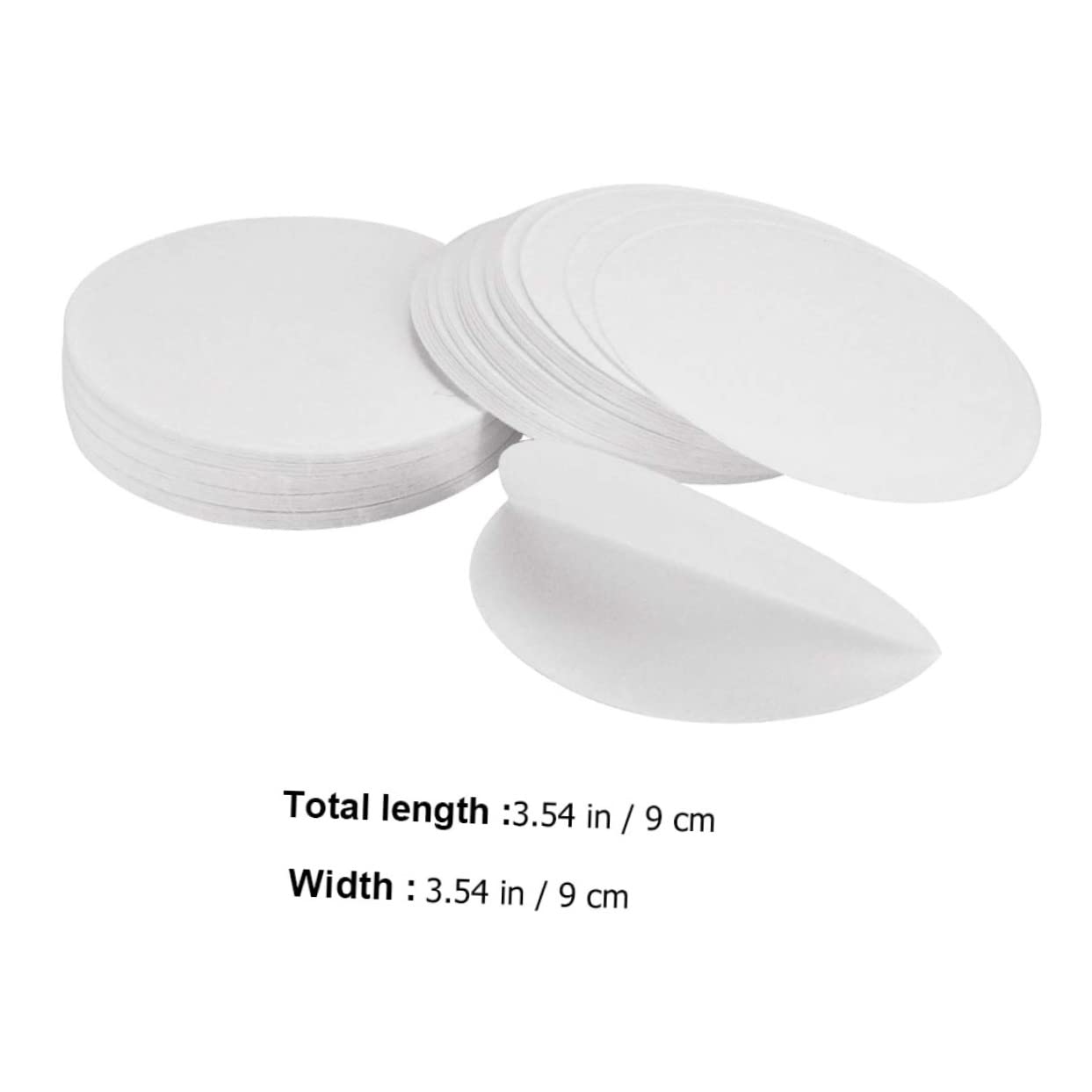 Gatuida 100 Sheets Qualitative Filter Paper 90mm Synthetic Discs Suitable for Mushroom Cultivati