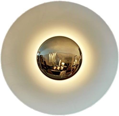 Nordic Modern Light Luxury Bedroom Bedside lamp Living Room Background Wall Stairs Corridor Study Round Personality Flying Saucer Wall lamp