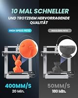 SUNLU 2KG Rapid PETG Filament Bündel, Hohe Geschwindigkeit 30–600mm/s 3D Drucker Filament, 1.75mm ±0.02 mm, 1kg Reusable Spule, 2 Stück Insgesamt (Grau+Grau) – Ansicht 5