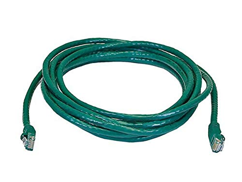 Monoprice 14-Feet 24AWG Cat6 550MHz UTP Ethernet Bare Copper Network Cable, Green (102310), 14'