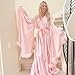 Christmas Feather Robe Silk Satin Bridal Wedding Scarf Party Nightgown Fur Old Hollywood Maternity Photoshoot Trim Luxury Lingeri White+Red L/XL