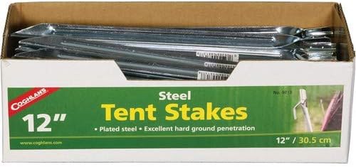 Coghlan's Steel Tent Stakes 12in 50pk