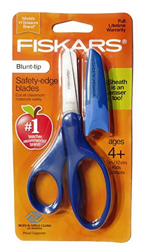 Fiskars Scissors Blunt-tip Safety-Edge Blades w/ Sheath (Navy Blue) 1 Fiskars-Scissors-Blunt-tip-Safety-Edge-Blades-w-Sheath-Navy-Blue