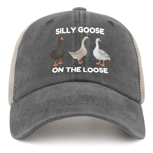Image of Funny Silly Goose Hat Silly Goosee On The Loose Hat for Women Dad Hats Funny Hats