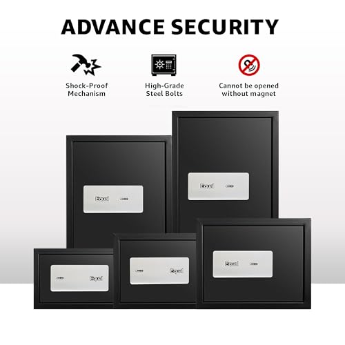 Image of Equal 20L Safe Locker for Home | Mechanical Key Lock - No Batteries Needed | 10-Gauge Steel Door | Pry-Resistant | 3 Year Warranty | 20 Litre - Matte Black