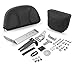 Show Chrome 41-308 Can-Am F3 F3S F3T F3LTD Detachable Smart Mount Driver Backrest Fully Adjustable With Pouch