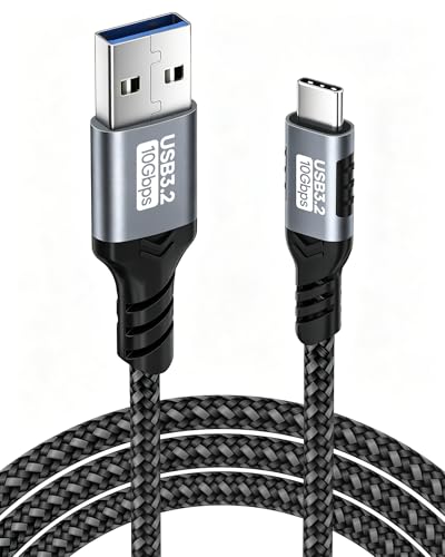 ziwodiv USB auf USB C Kabel 1M Datenkabel USB auf USBC 10Gbps Datenübertragung USB A auf USB C 3A Schnellladekabel für iPhone 17 16 15 Pro Max Samsung Galaxy S24 S23 S22 S21 Redmi Pixel SSD