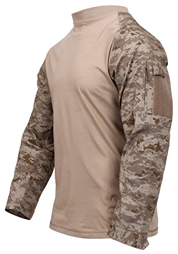 Rothco Tactical Airsoft Combat Shirt, Desert Digital Camo, Large #TOP1