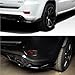 Car Side Skirt Extension Splitter A Pair Compatible With Jeep Grand Cherokee SRT/SRT8/Trackhawk 2012-2021 Plate Bumper Winglet Body Kit(Matte Black Skirt)
