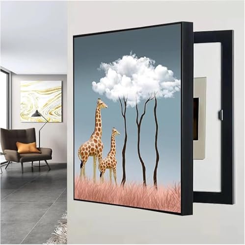 Cubierta de Panel eléctrico, Cuadro Decorativo para Caja de medidor eléctrico, Cuadro Colgante Creativo, Cubierta de Caja de fusibles para Montaje en Pared, decoración de gabinete (tamaño: 6