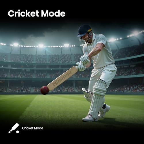Hisense 108 cm (43 Inches) 4K Ultra HD Smart Hi-QLED TV | 48W Speakers | Dolby Atmos & HDR10+ | Cricket Mode | World Fastest TV OS - VIDAA | 43E75Q (Black)