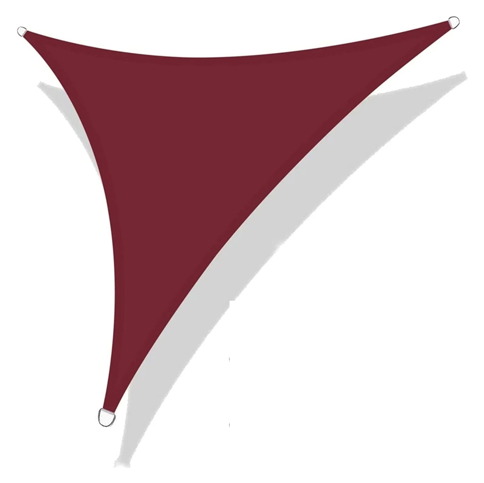 Voile d'ombrage triangulaire imperméable 5x5x5m rouge pour jardin