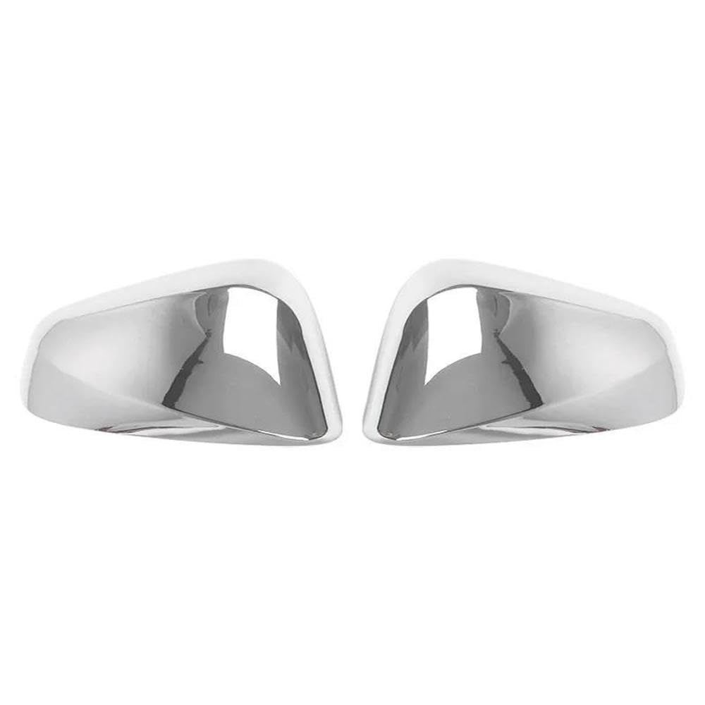 Couvercle de miroir de porte chrome silver en plastique ABS antichoc - 4