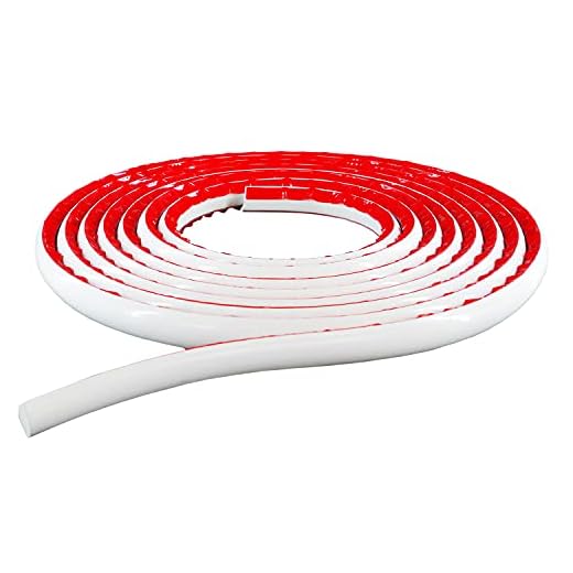 Self Adhesive Quarter Round Molding Trim 16 Feet Peel and Stick Crown molding Trim Caulk Countertops for Cabinet Edge, Ceilings Edge, Wall Edge (White)