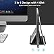 VAYDEER Vertikaler Laptop Ständer Aluminium Verstellbarer Laptopständer 3in1 Platzsparender Vertical Stander Kompatibel für MacBook Air, MacBook Pro, iPad, Tablets Notebook bis 17,3 Schwarz