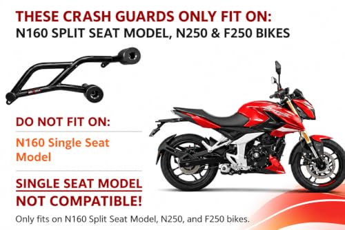 Image of MOXZILLA Street Fighter Crash Guard for Pulsar N160 / N250 / F250 Direct Fit (Red)