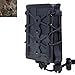 LRKZ Pochette Tactique de Mag,Pochettes À Magazines Molle Airsoft Mag Carrier Hunting Support 5.56 et 7.62 Porte-Revues,Blackcp