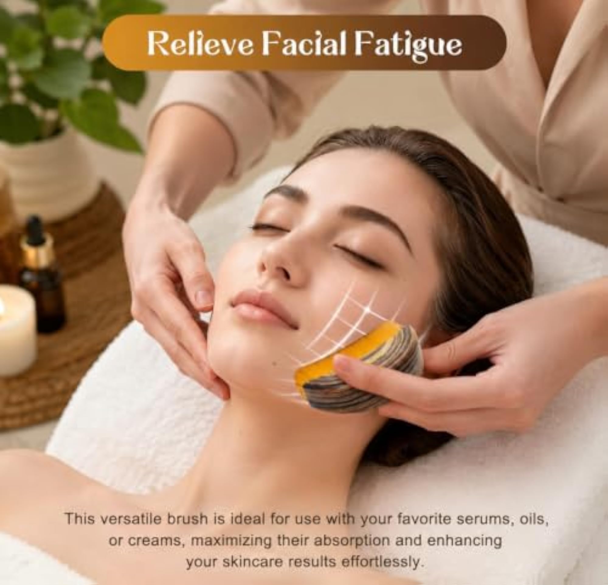 Contour Face Brush for Facial Sculpting & Massaging