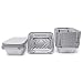 Fig & Leaf (60 Pack) Premium 1-LB Takeout Pans with LIDS - Small 5.6" x 4.6" x 1.9" l Top Choice Disposable Aluminum Foil for Catering Party Meal Prep Freezer Drip Pans BBQ Potluck Holidays