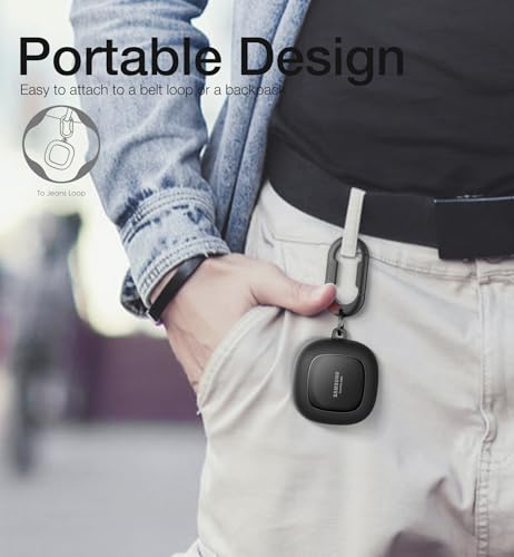 SURITCH Protective Case for Samsung Galaxy Buds FE(2023)/Buds 2 Pro(2022)/Buds 2(2021)/Buds Pro(2021)Buds Live(2020), Shockproof Sturdy Earbuds Cover for Charging Case with Heavy-Duty Carabiner, Black by SURITCH - Image 5