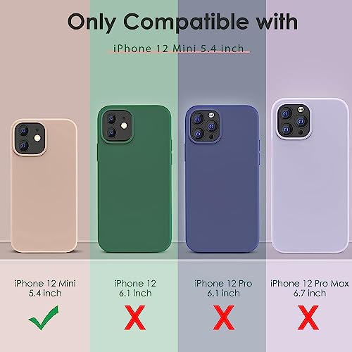 CALOOP Liquid Silicone Case Designed for iPhone 12 Mini Case 5.4 inch - Image 4