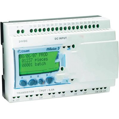 Crouzet Automation 88970162 , Controller, Logic, 24VDC, Expandable Range with Display, XD26, Millenium 3
