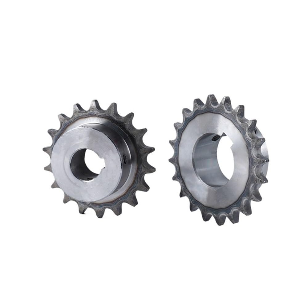Pignone di trasmissione 08B da 1 pezzo 14-32 denti for a catena 45 | Pignone a gradini industriale Passo 12,7 mm Chiavetta Albero 5-12 mm Multivelocità 14-40 mm(19mm (Keyway 6mm),23 Teeth)